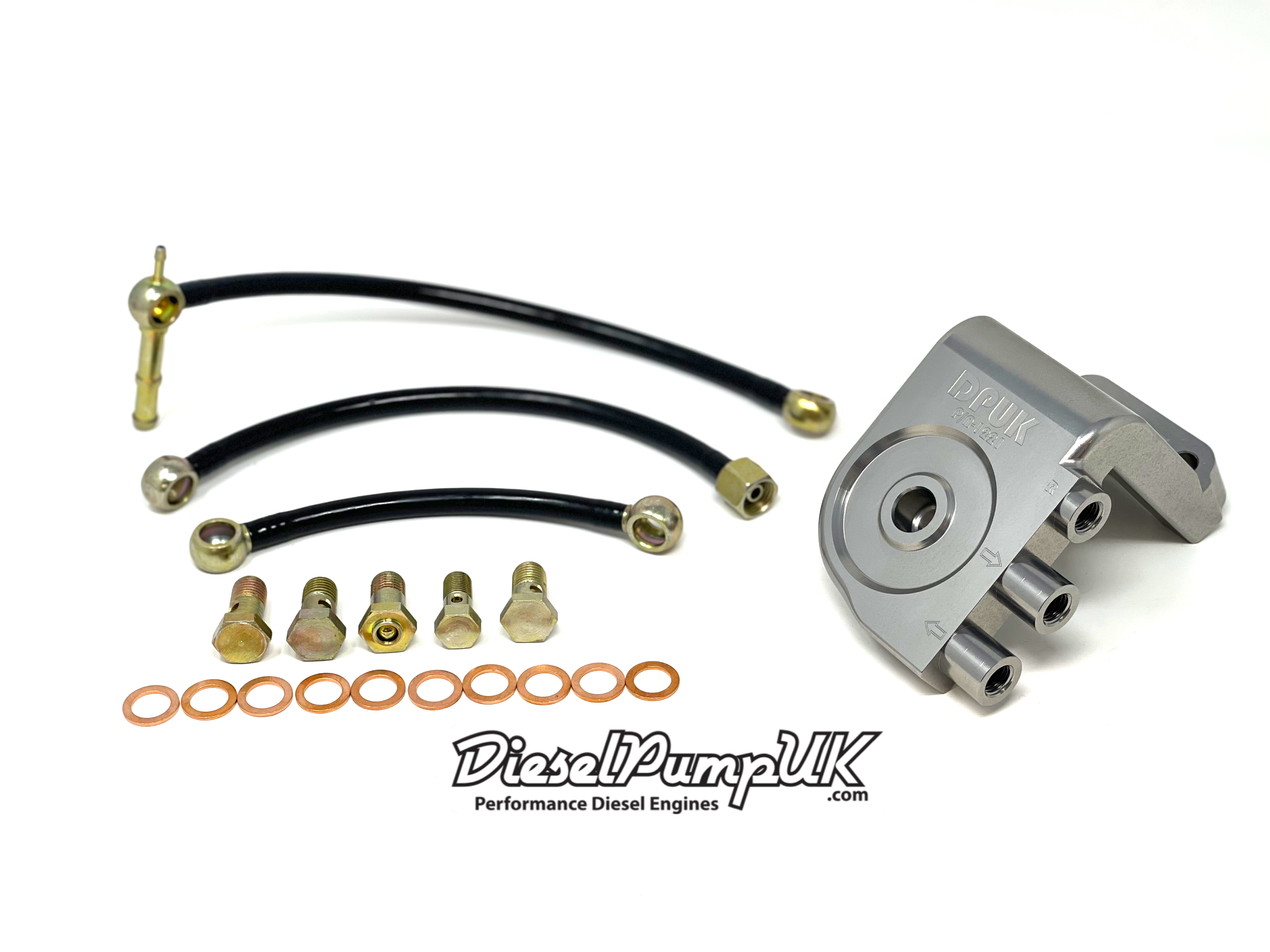 Deatschwerks In-line Fuel Filter Kit - 10 Micron Stainless Steel -6AN