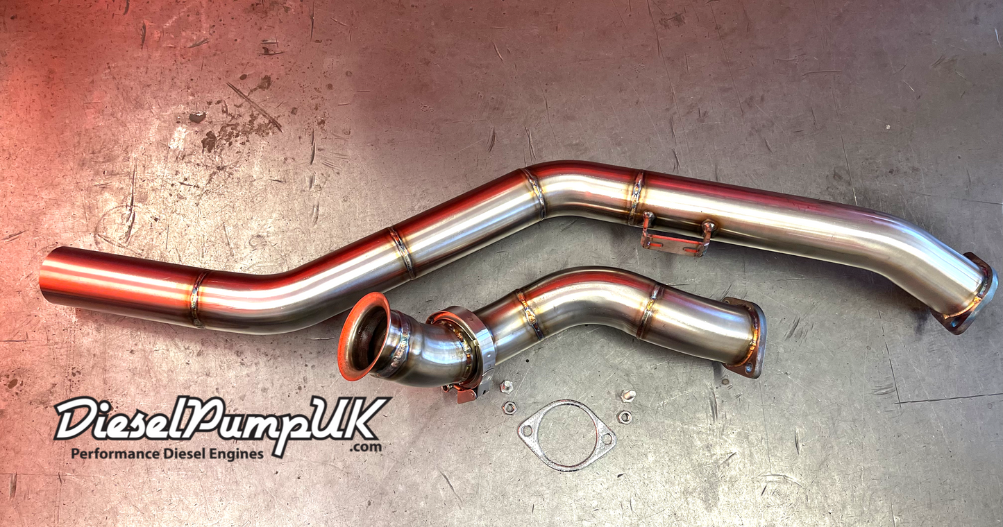 3" Stainless W210 E300TD Downpipe Kit