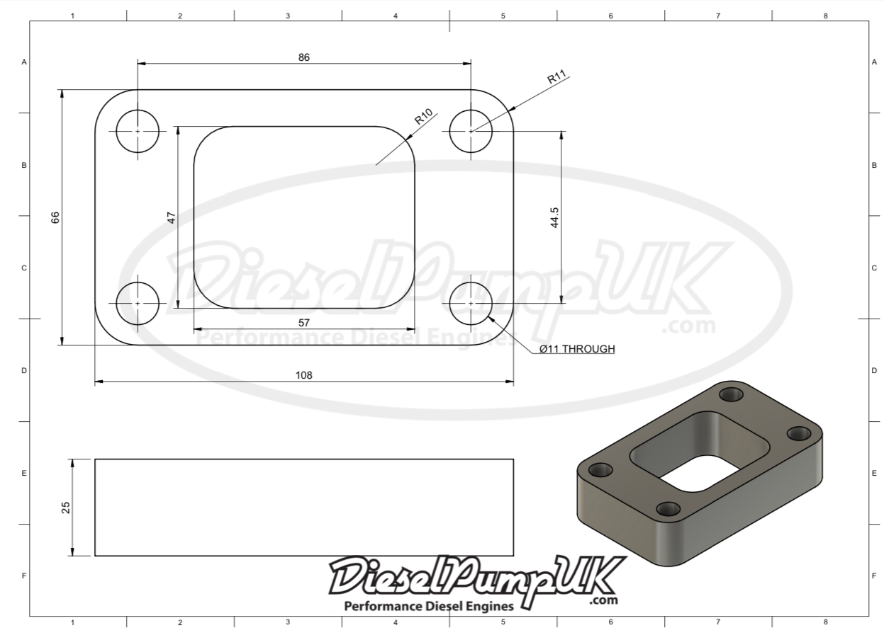 HX30 Turbo Spacer Kit for OM617