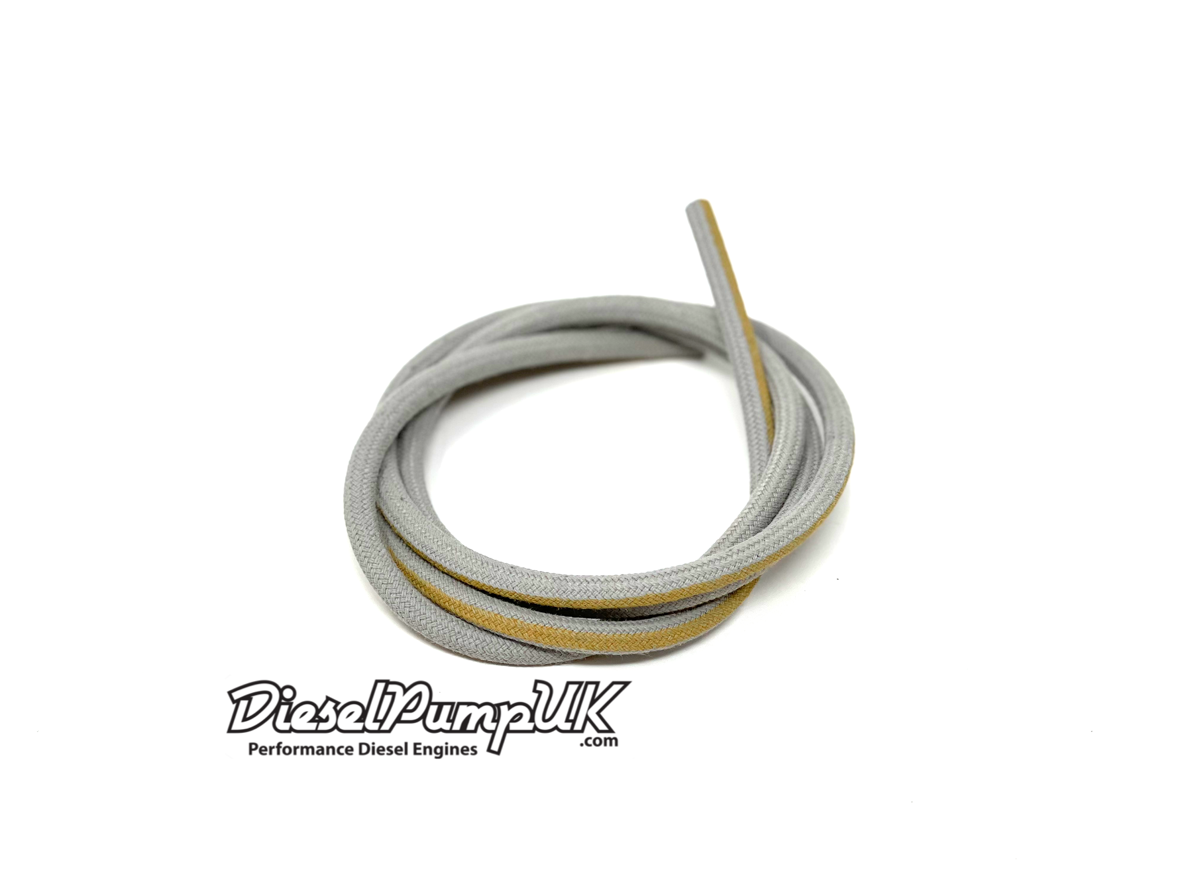 thumbnail image 2 of 5mm Diesel Fuel Injector Return Line Hose – 3 Feet, Black Braided Cloth (Works With Gasoline Too) By Dieselitems 2 of 6